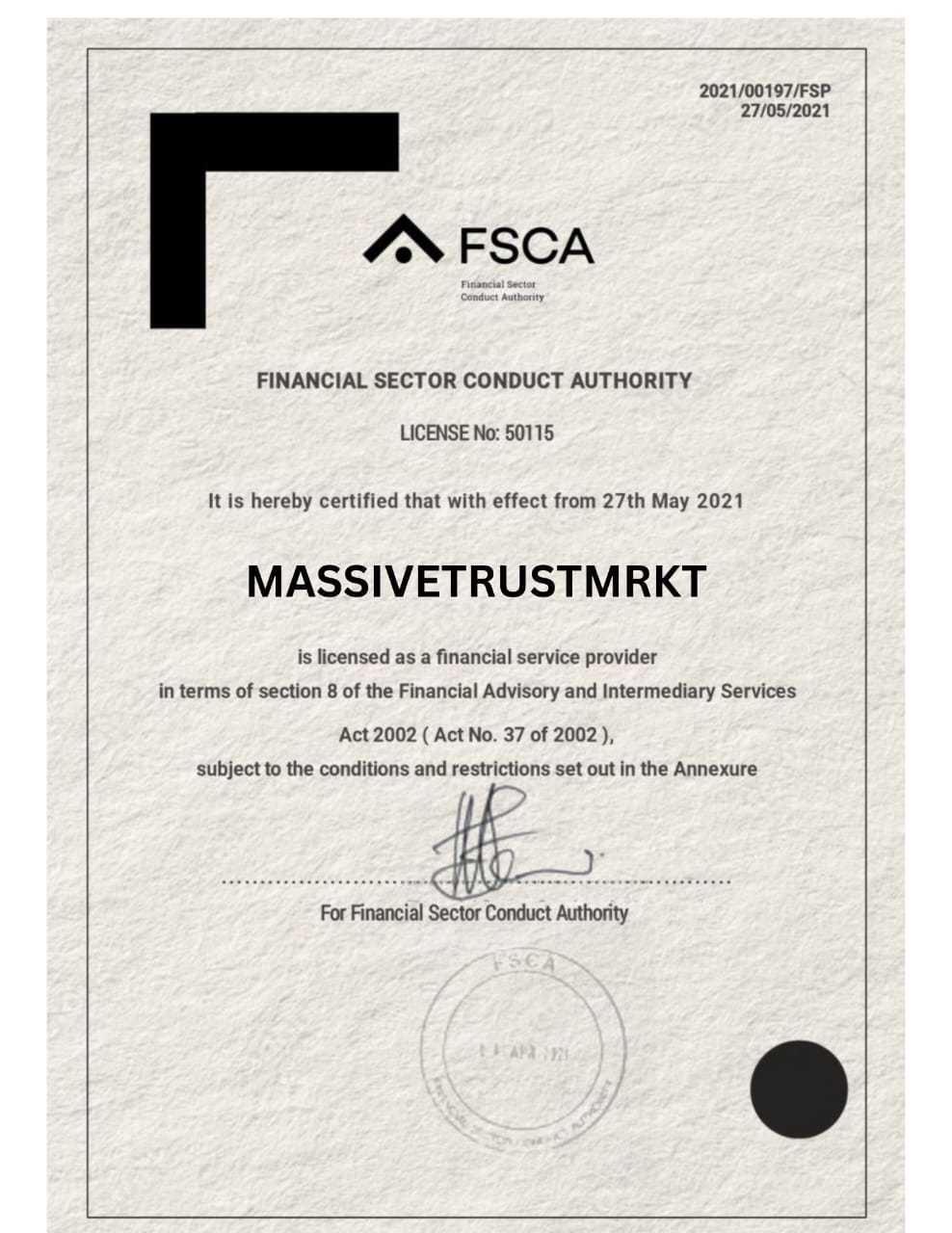 Certificate 1
